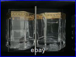 VERSACE Medusa d'OR Gold WHISKEY GLASS Set of 2 New in Box Whisky Dor Rosenthal