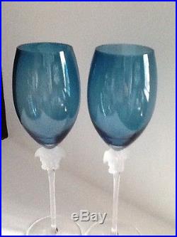 VERSACE ROSENTHAL MEDUSA Set Of 2 WINE GLASSES