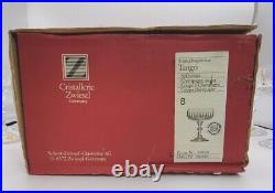 VINTAGE 1982 Schott-Zwiesel Germany TANGO Cut Crystal Champagne Set of 8 NOS