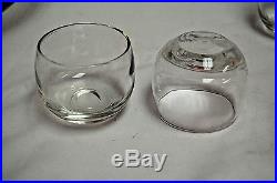 VINTAGE 36-PIECE / ROLY POLY (Fish Bowl Style) CRYSTAL PUNCH BOWL SET (#L2674)