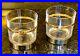 VINTAGE 70s GUCCI CHROME BASE WithGOLD TONE WHISKEY GLASS SET MINT COLLECTIBLE