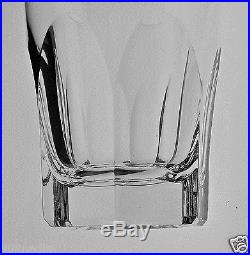VINTAGE FINE CUT PANEL/PETAL GLASS OR CRYSTAL WATER/BRANDY ROCK SET 9 GLASSWARE