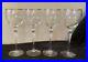 VINTAGE LENOX CRYSTAL MONROE 7 5/8 Wine Glasses WithGold Rims, Set of 4