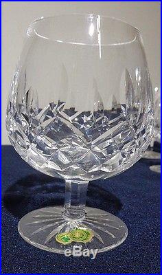 Vintage Set Of 6 Waterford Crystal Lismore Brandy Glasses Snifter Ireland Mib