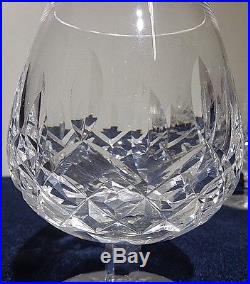 Vintage Set Of 6 Waterford Crystal Lismore Brandy Glasses Snifter Ireland Mib