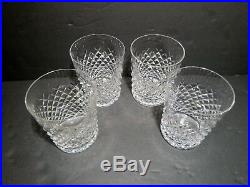 VINTAGE Waterford Crystal ALANA (1952-) Set of 4 Old Fashioned 3 3/8 9 oz