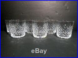 VINTAGE Waterford Crystal ALANA (1952-) Set of 6 Old Fashioned 3 3/8 9 oz