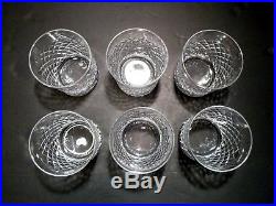 VINTAGE Waterford Crystal ALANA (1952-) Set of 6 Old Fashioned 3 3/8 9oz