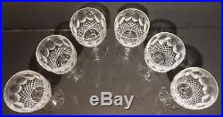 VINTAGE Waterford Crystal COLLEEN TALL (1986-) Set of 6 Claret Wine 6 1/2