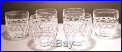 VINTAGE Waterford Crystal CURRAGHMORE (1968-) Set 6 Old Fashioned 3 1/2 11oz
