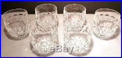 VINTAGE Waterford Crystal CURRAGHMORE (1968-) Set 6 Old Fashioned 3 1/2 11oz