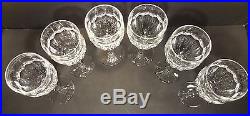 VINTAGE Waterford Crystal CURRAGHMORE (1968-) Set of 6 Water Goblets 7 5/8