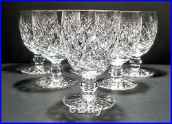 VINTAGE Waterford Crystal DONEGAL (1954-) Set 6 Water Goblets 5 1/8 9 oz