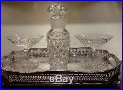 VINTAGE Waterford Crystal GLANDORE (1983-) 4 Piece Martini Set Shaker & Glass