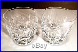 VINTAGE Waterford Crystal KILDARE (1973-) Set 2 Old Fashioned 3 3/8 IRELAND
