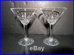 VINTAGE Waterford Crystal LISMORE (1957-) Set of 2 Martini Glasses 6 8 oz