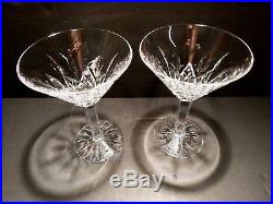 VINTAGE Waterford Crystal LISMORE (1957-) Set of 2 Martini Glasses 6 8 oz