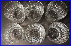 VINTAGE Waterford Crystal LISMORE (1957-) Set of 6 Old Fashioned 3 1/2 9 oz