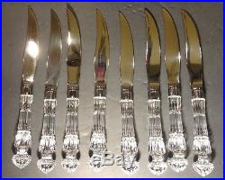 VINTAGE Waterford Crystal LISMORE (1957-) Set of 8 Steak Knifes 9 1/4 IRELAND