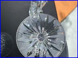 VINTAGE Waterford Crystal LISMORE Set of 6 Water Goblets 6 7/8 Beautiful
