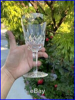 VINTAGE Waterford Crystal LISMORE Set of 6 Water Goblets 6 7/8 With BOX Orig