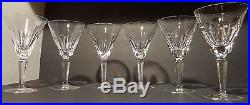 VINTAGE Waterford Crystal SHEILA (1958-) Set of 6 Water Goblets 6 7/8