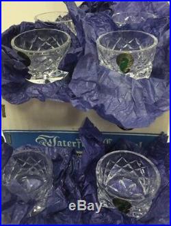 VINTAGE Waterford Crystal Set of 6 Salt Cups / Dip Dish With BOX RARE