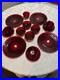 VTG Anchor Hocking Royal Ruby Bubble 15-Piece Glassware Set Circa 1940s-1960s