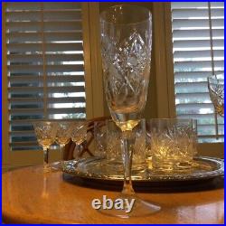 VTG Classic Bohemian Cut Crystal Set of Stemware/Glassware 4 Variations/Sizes