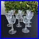 VTG Etched Crystal Champagne Coupe Glasses Set Of 11 Floral Cut Stemware Rock