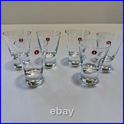 VTG Iittala Aarne Cordial Shot Glasses Set of 6 Goran Hongell Finland WithBoxes