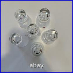 VTG Iittala Aarne Cordial Shot Glasses Set of 6 Goran Hongell Finland WithBoxes