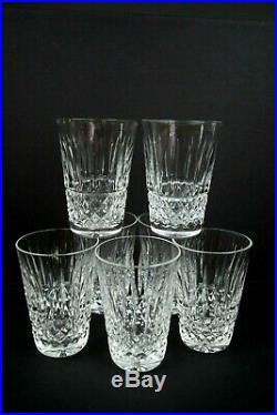 VTG Old Mark WATERFORD TRAMORE/ MAEVE 5 oz Flat Tumblers Set of 7 Discontinued