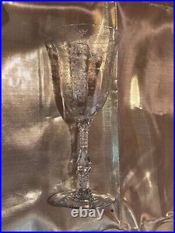 VTG Rare Set of 14 Cambridge Rose Point Water Goblets 10 oz, Stem 3121 MCM