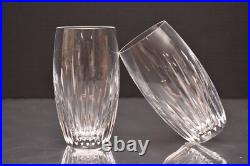 VTG SET 2 BACCARAT Crystal MASSENA Highball Glasses FRANCE 5.5 SIGNED Tumblers