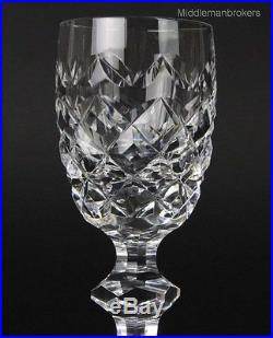 VTG Set of 6 Waterford Deep Cut Irish Crystal POWERSCOURT Cordial Glasses NR