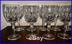 VTG Waterford Crystal KILDARE Water Goblets Glasses 7 Tall Set of Ten IRELAND