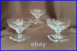 Val Saint Lambert Champagne Glasses Set of 6 Art Deco