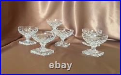 Val Saint Lambert Champagne Glasses Set of 6 Art Deco