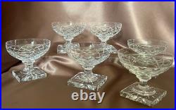 Val Saint Lambert Champagne Glasses Set of 6 Art Deco