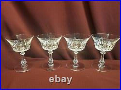 Val St Lambert Glendale Champagne Glass (Set of 4) 5.25 tall Vintage