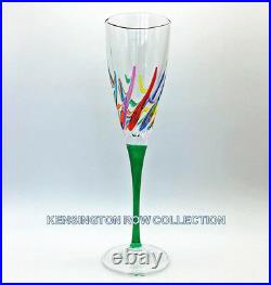 Venetian Carnevale Champagne Flutes Set Of Six Venetian Glassware