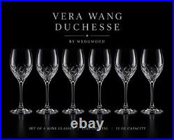 Vera Wang Wedgewood Crystal Duchesse Wine Glasses Set of 6