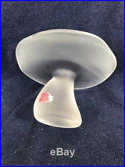 Viking Glass CRYSTAL-SATIN 3-Piece Mushroom Set-SMALL-MEDIUM -JUMBO
