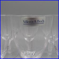 Villeroy & Boch Francesca Set of 6 crystal water goblet wine Glasses