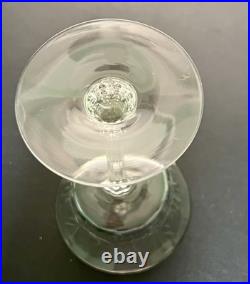 Vintage 1940s Etched Fern Leaf Pattern Wine Glass Champagne Coupe Set Of 13 Vintage 1940s Etched Fern Leaf Pattern Wine Glass Champagne Coupe Set Of 13