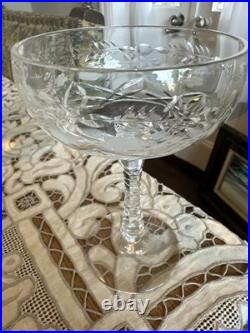 Vintage 1950 Rock Sharpe Villars Tall Cocktail Coupes Wine Glasses SET OF 10, 6