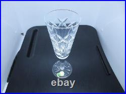 Vintage 1986 Waterford Crystal Set of 6 Champagne Flutes 7 1/4 New In Box -Rare