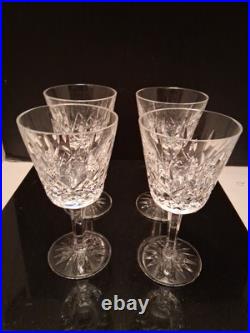 Vintage 4- WATERFORD Crystal LISMORE Claret Wine Glasses. Beautiful Vintage 4- WATERFORD Crystal LISMORE Claret Wine Glasses. Beautiful