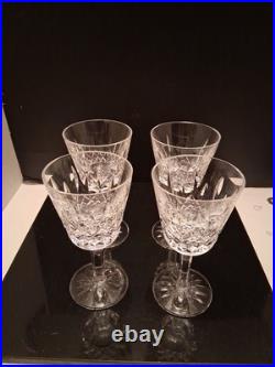 Vintage 4- WATERFORD Crystal LISMORE Claret Wine Glasses. Beautiful Vintage 4- WATERFORD Crystal LISMORE Claret Wine Glasses. Beautiful